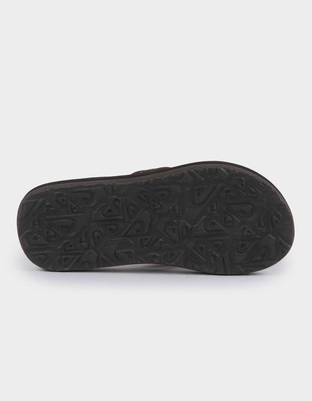 QUIKSILVER Carver Suede Core Boys Flip Flops - DARK BROWN