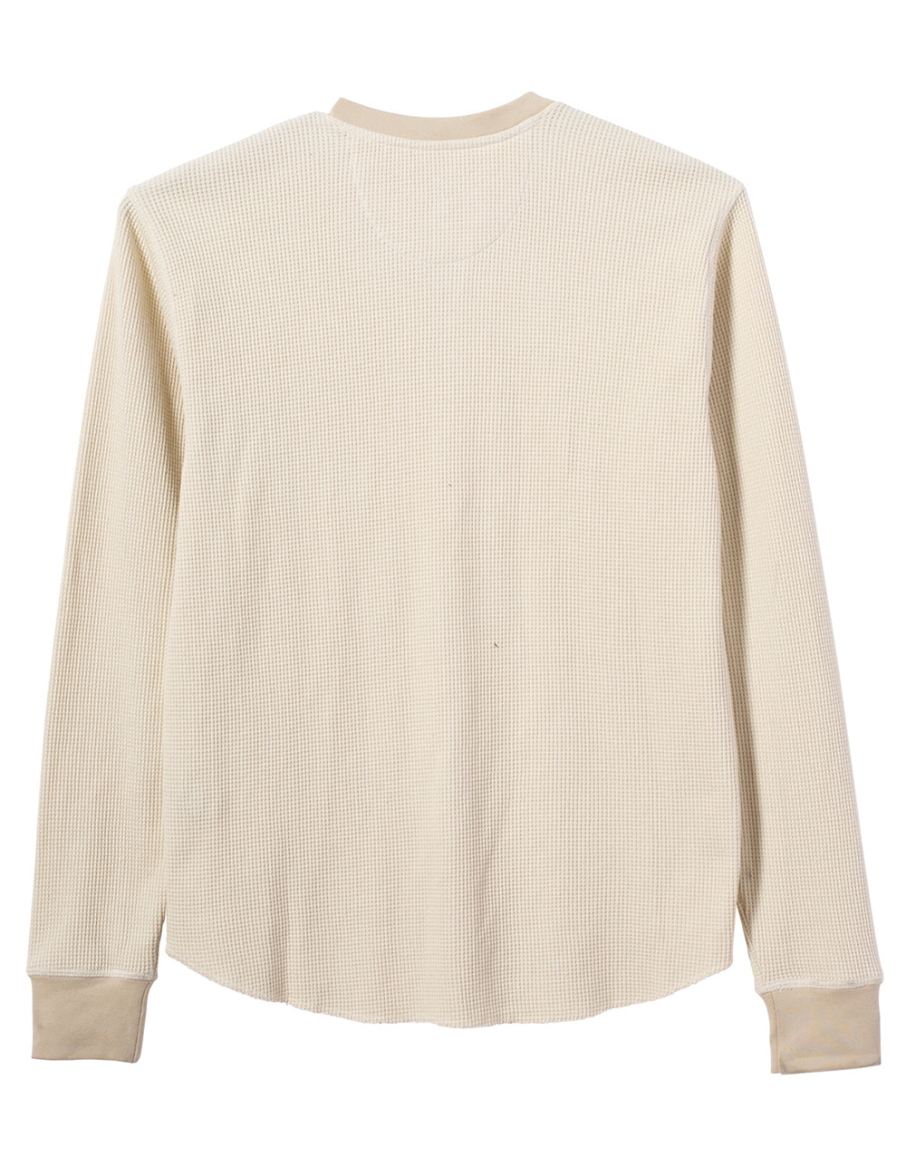 LOSER MACHINE Cerro Mens Long Sleeve Henley Thermal - CREAM