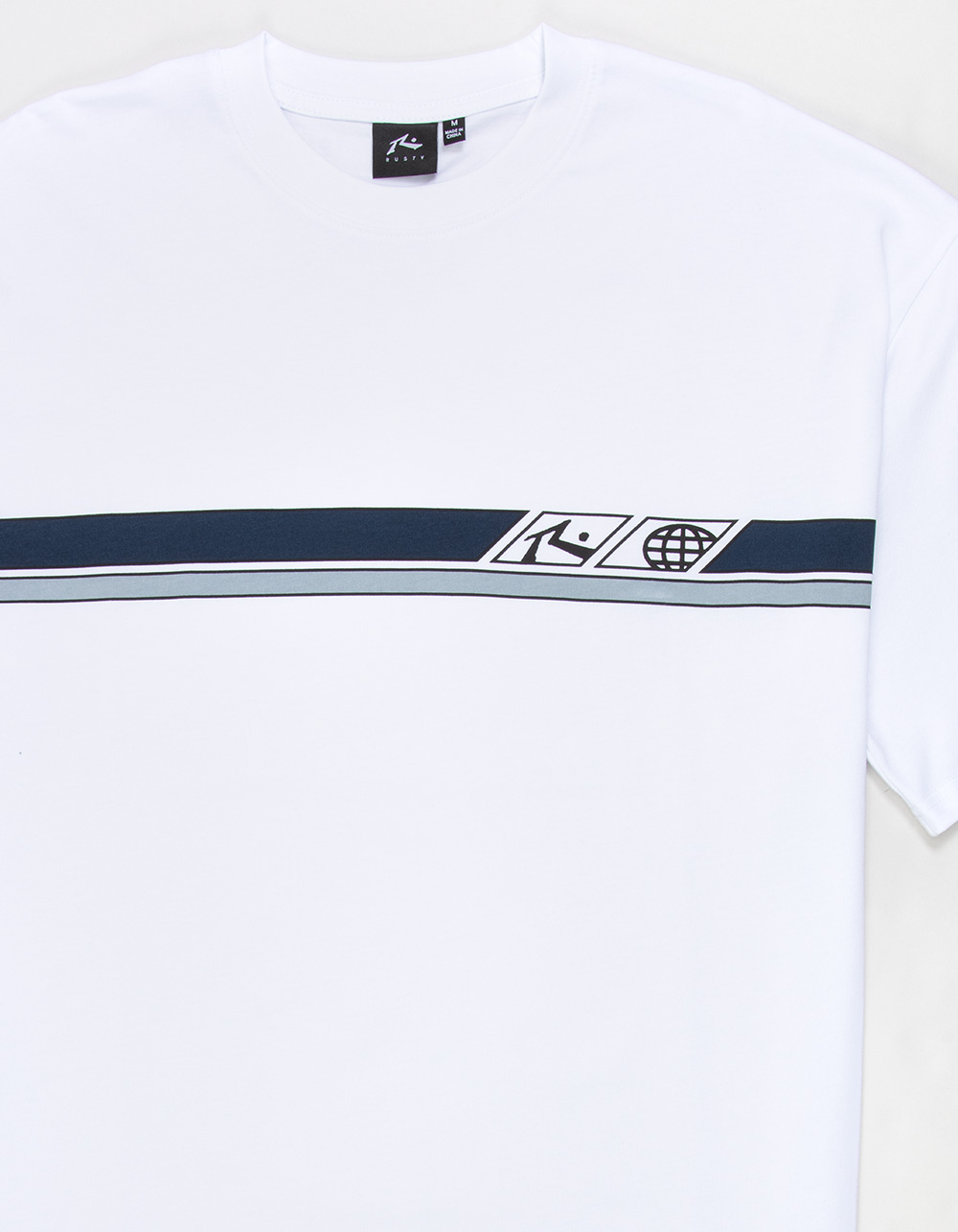 RUSTY Strike Out Mens Tee - WHITE