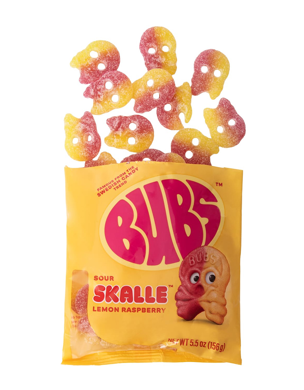 BUBS Sour Skalle™ Lemon Raspberry Candy - MULTI