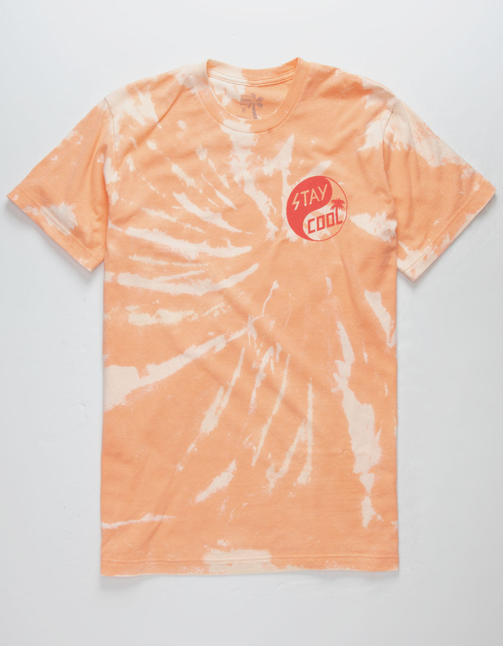 HAPPY HOUR Stay Cool Yin Yang Mens T-Shirt - CORAL | Tillys