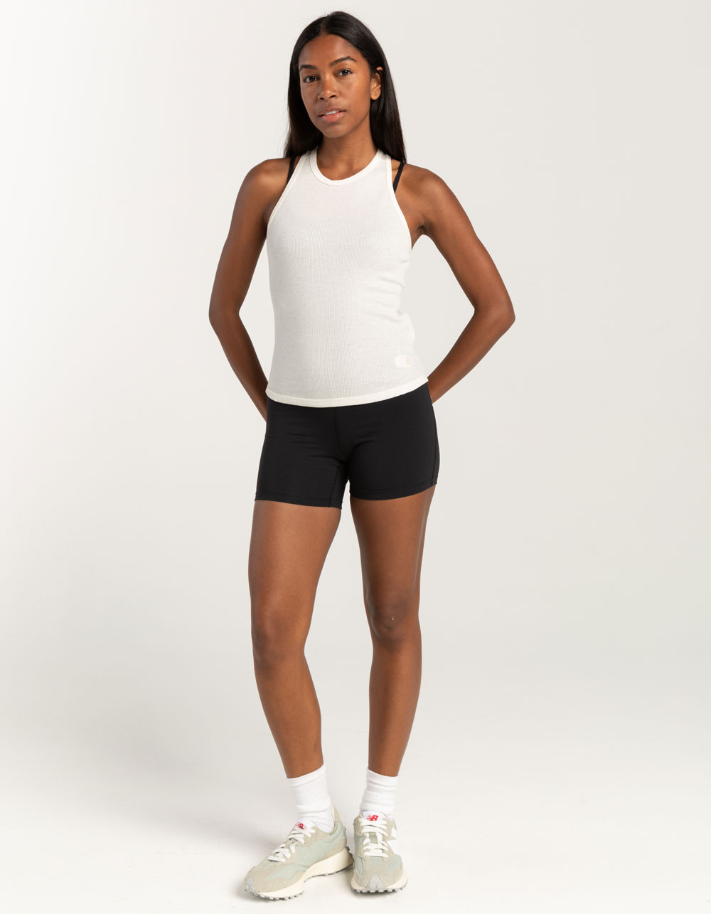 THE NORTH FACE Sunpeak Waffle Womens Tank Top - OFF WHITE