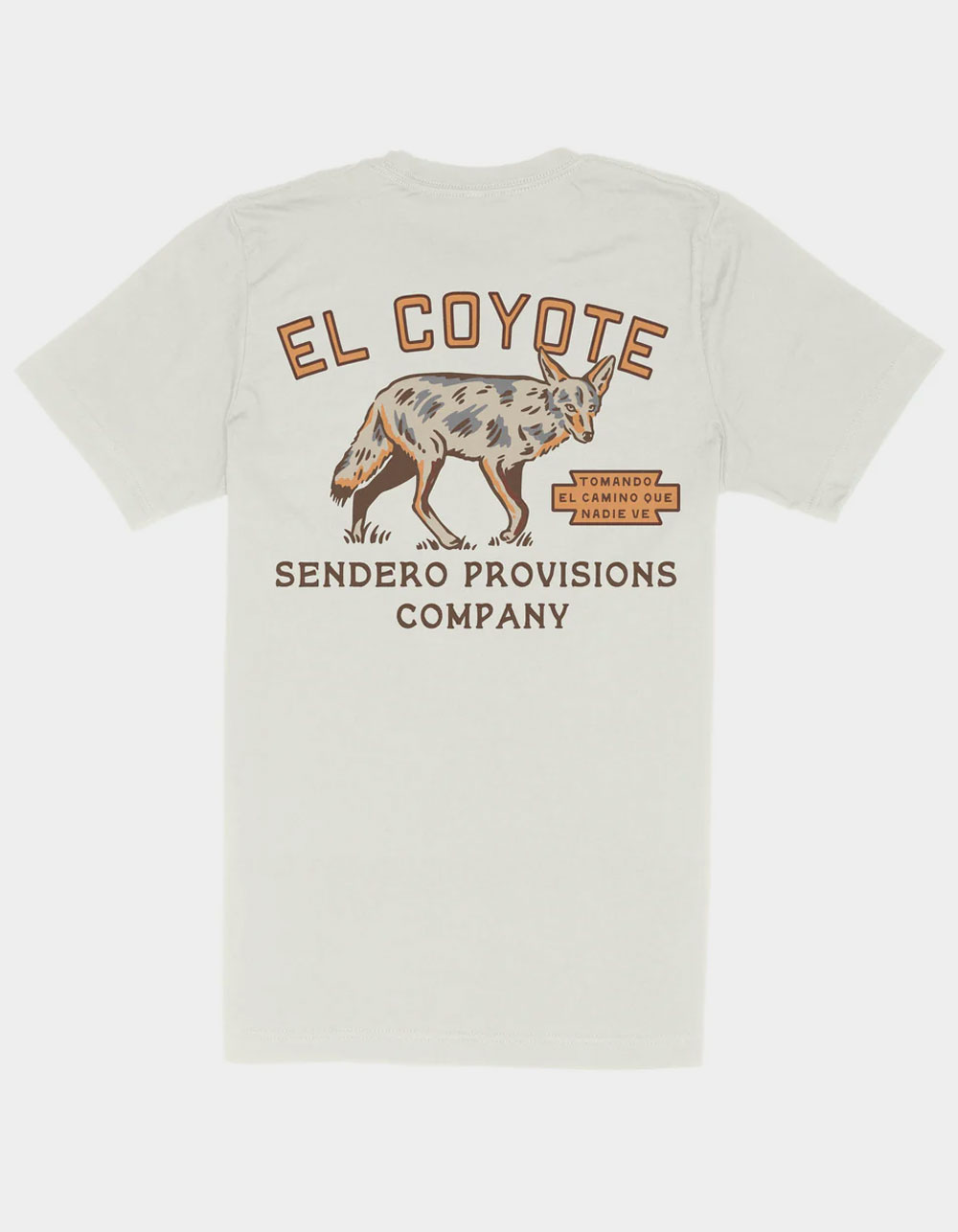 SENDERO PROVISIONS CO. Coyote Mens Tee - WHITE