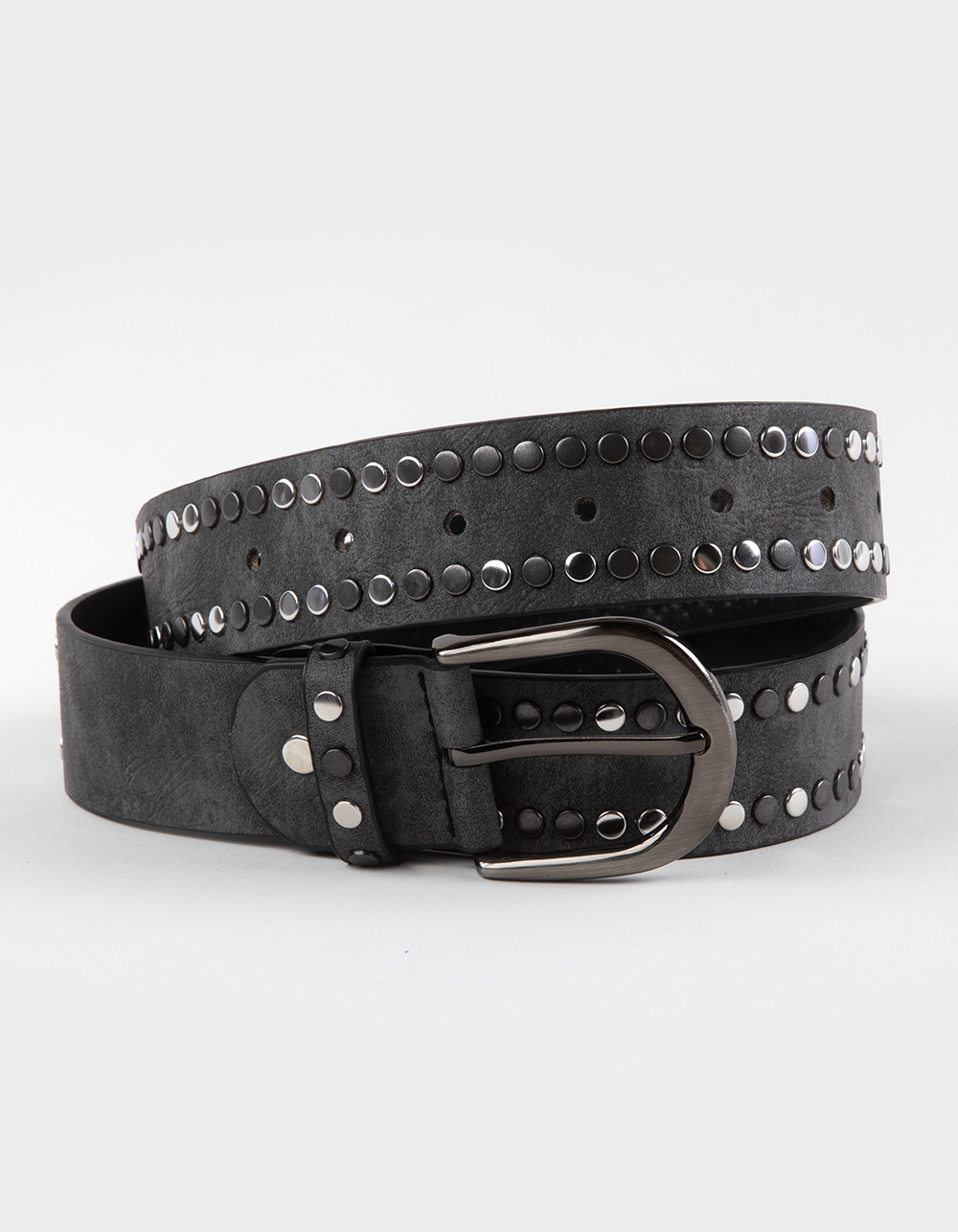 Studded Grunge Belt - DARK GRAY