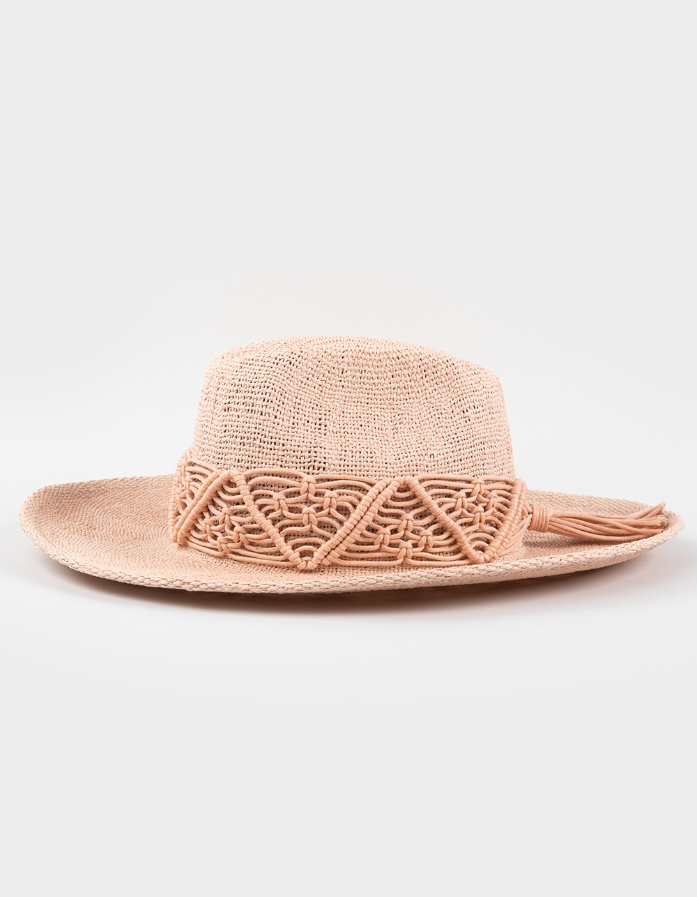 BRIXTON Matteo Womens Straw Hat - PINK