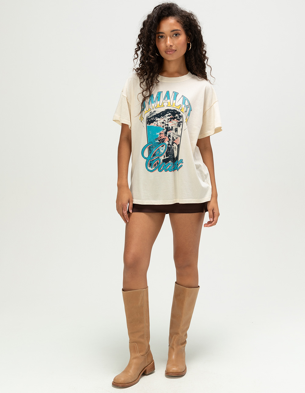 GIRL DANGEROUS Amalfi Womens Tee - IVORY
