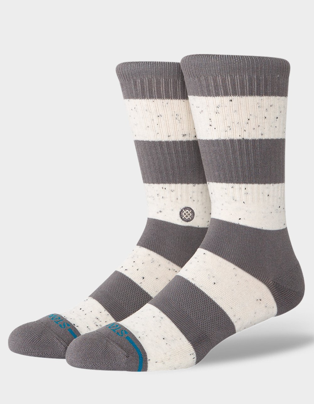 STANCE Nep Stripe Mens Crew Socks - GRAY COMBO