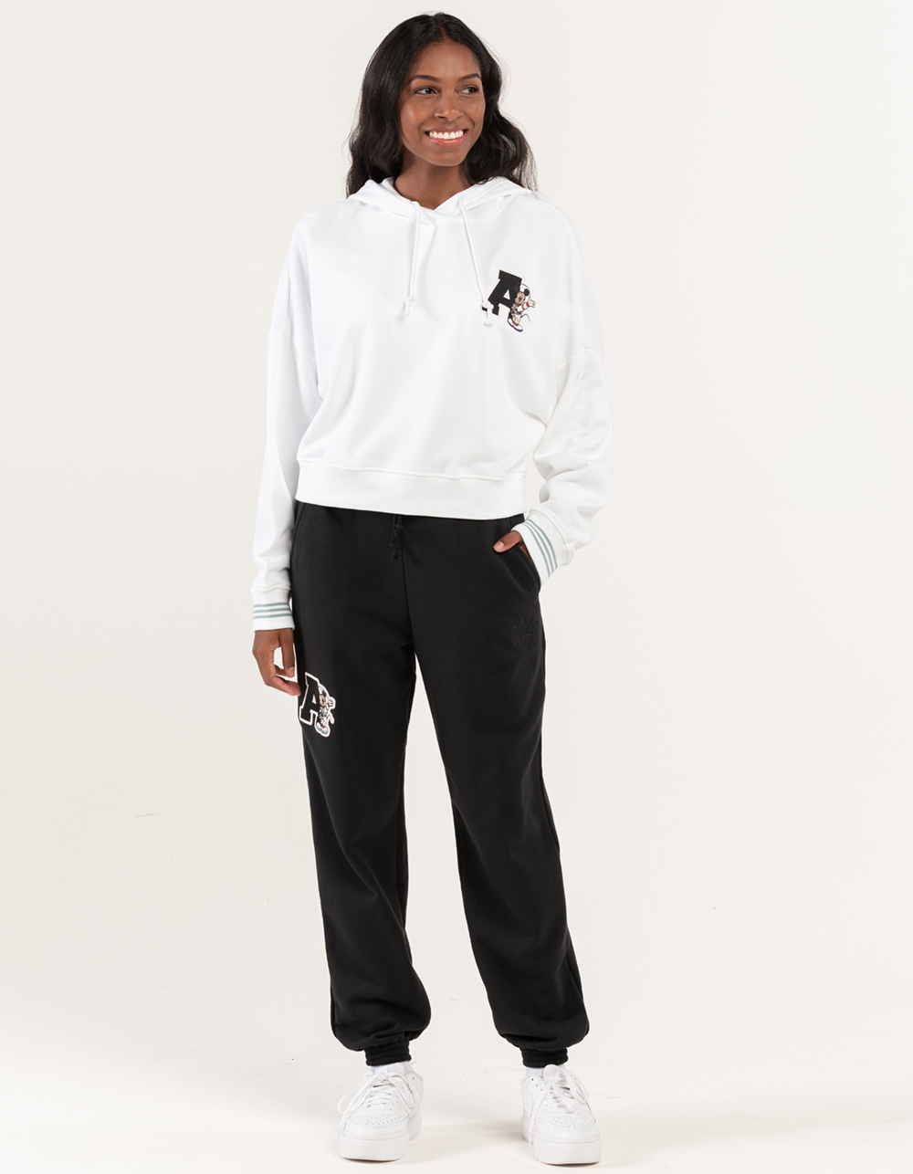 ADIDAS Disney Womens Cuffed Joggers BLACK Tillys