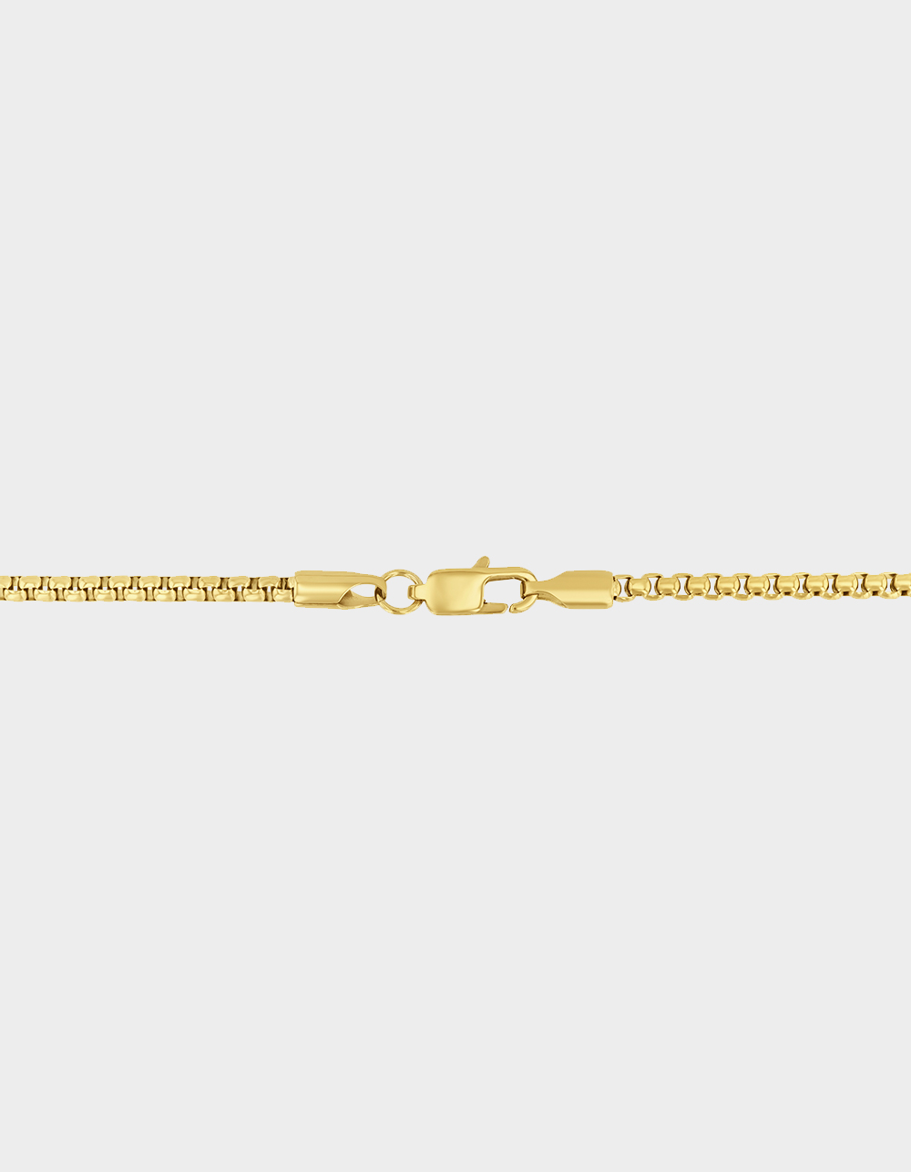 STEEL NATION Stainless Steel With Yellow IP 3MM Box Rolo 20" Chain - GOLD