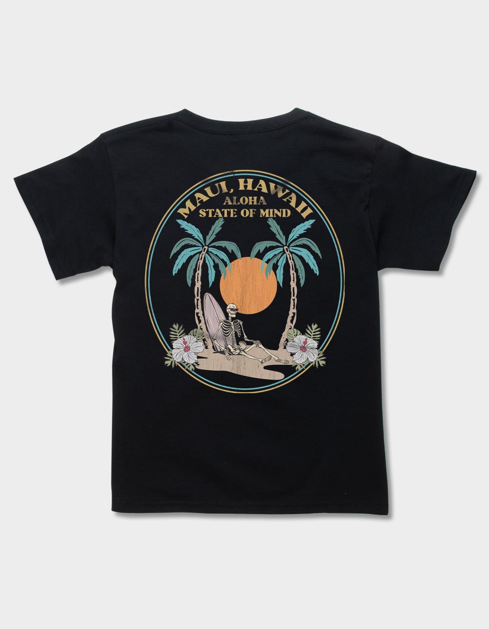 HAWAII Maui Aloha State Of Mind Unisex Kids Tee - BLACK