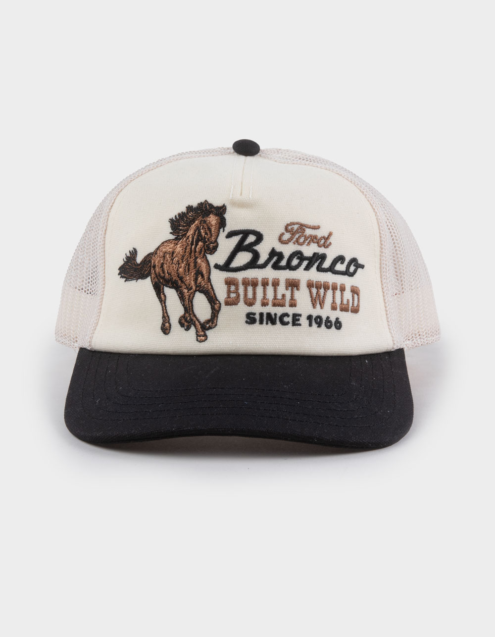 AMERICAN NEEDLE Ford Bronco Womens Trucker Hat - IVORY