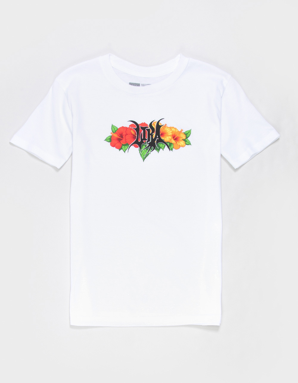 LIRA Hibiscus Boys Tee - WHITE