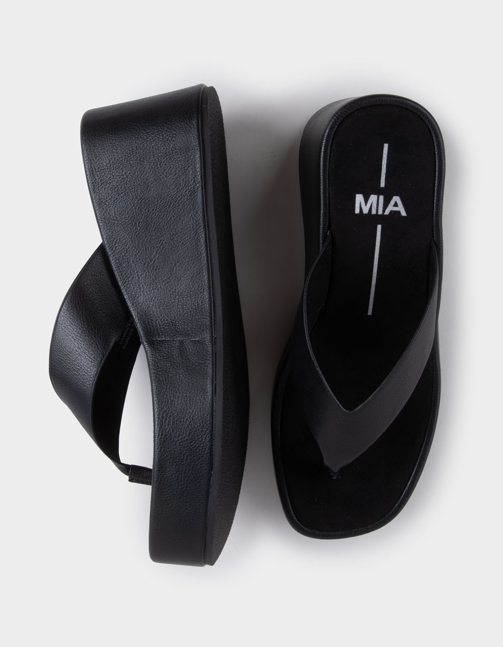MIA Niccola Womens Platform Sandals - BLACK
