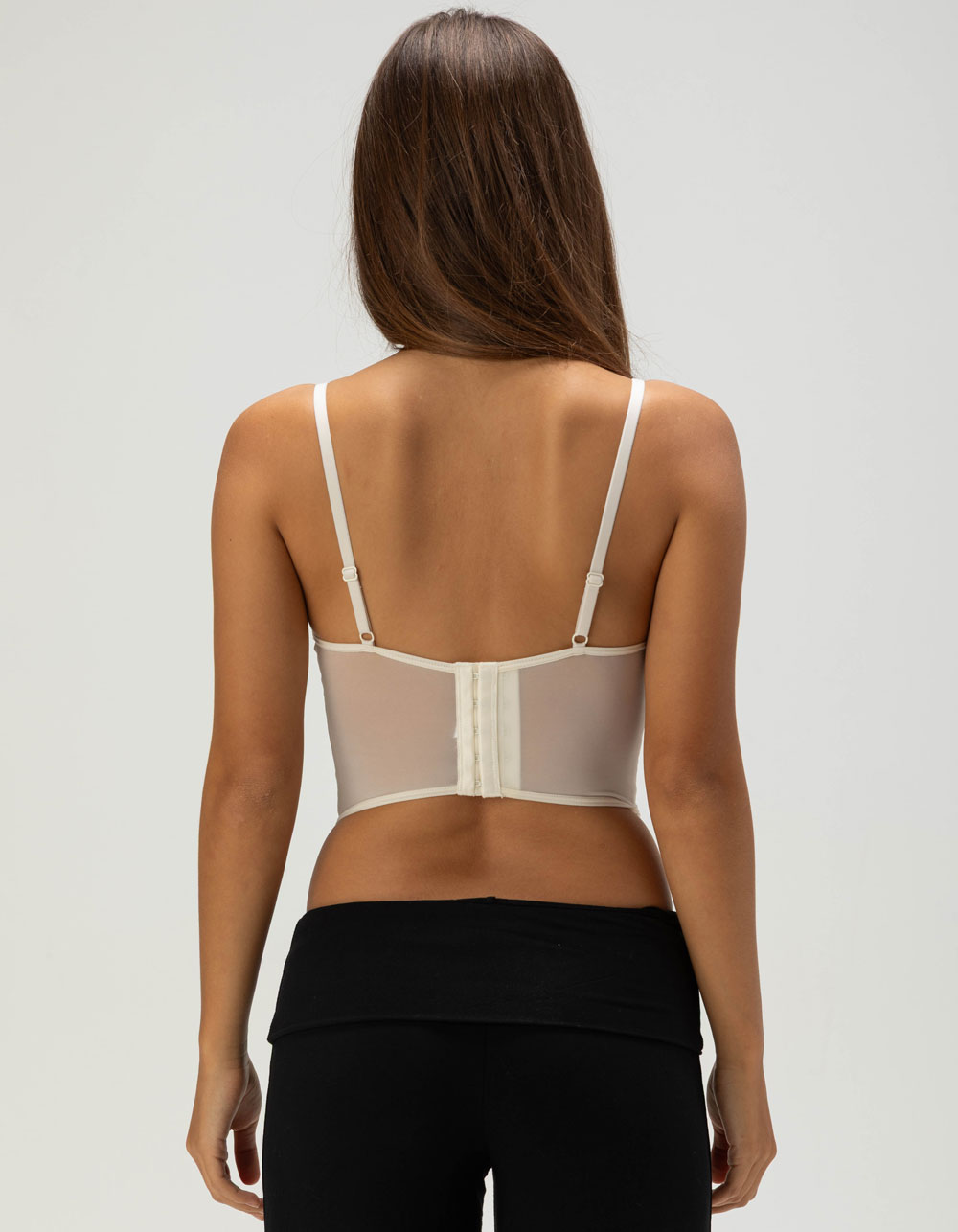 FULL TILT Womens Corset Top - OFF WHITE