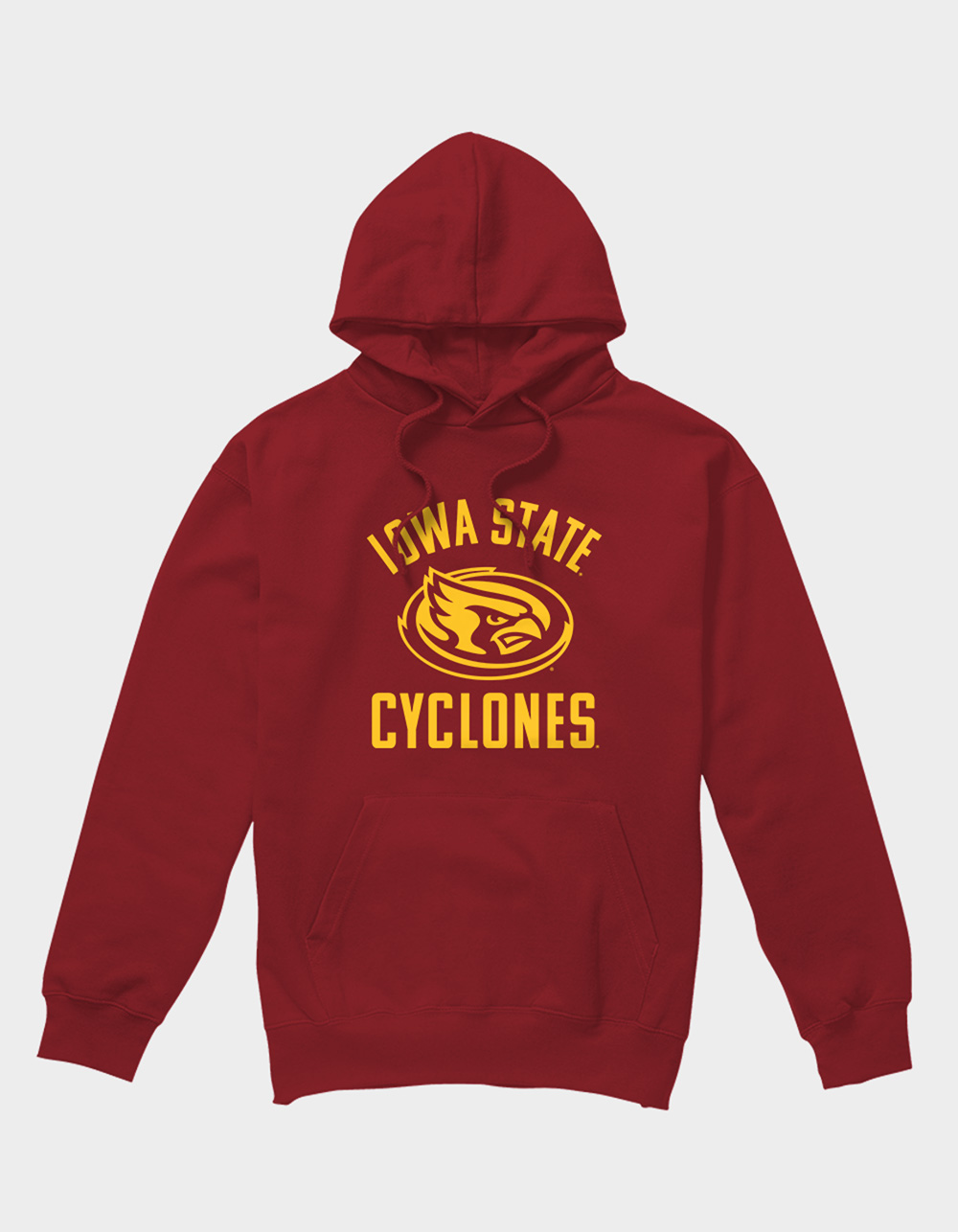 IOWA STATE UNIVERSITY Logo Mens Hoodie - GARNET
