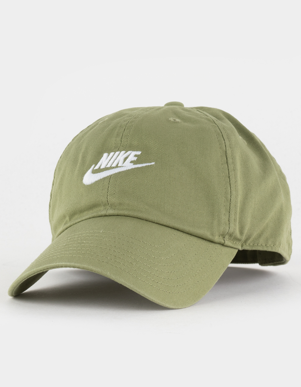 NIKE Sportswear Heritage 86 Futura Washed Strapback Hat LT GREEN Tillys
