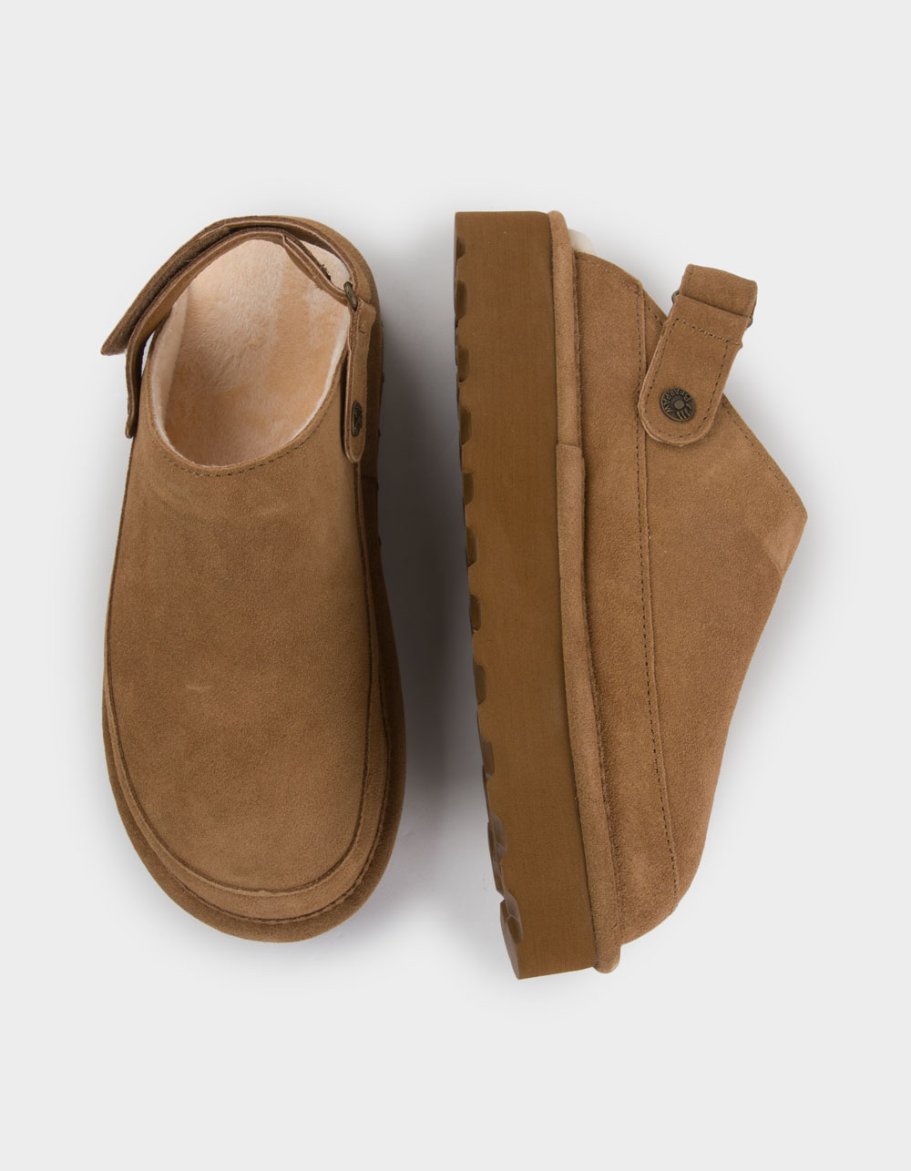 BEARPAW Brooke Platform Womens Slippers - BROWN