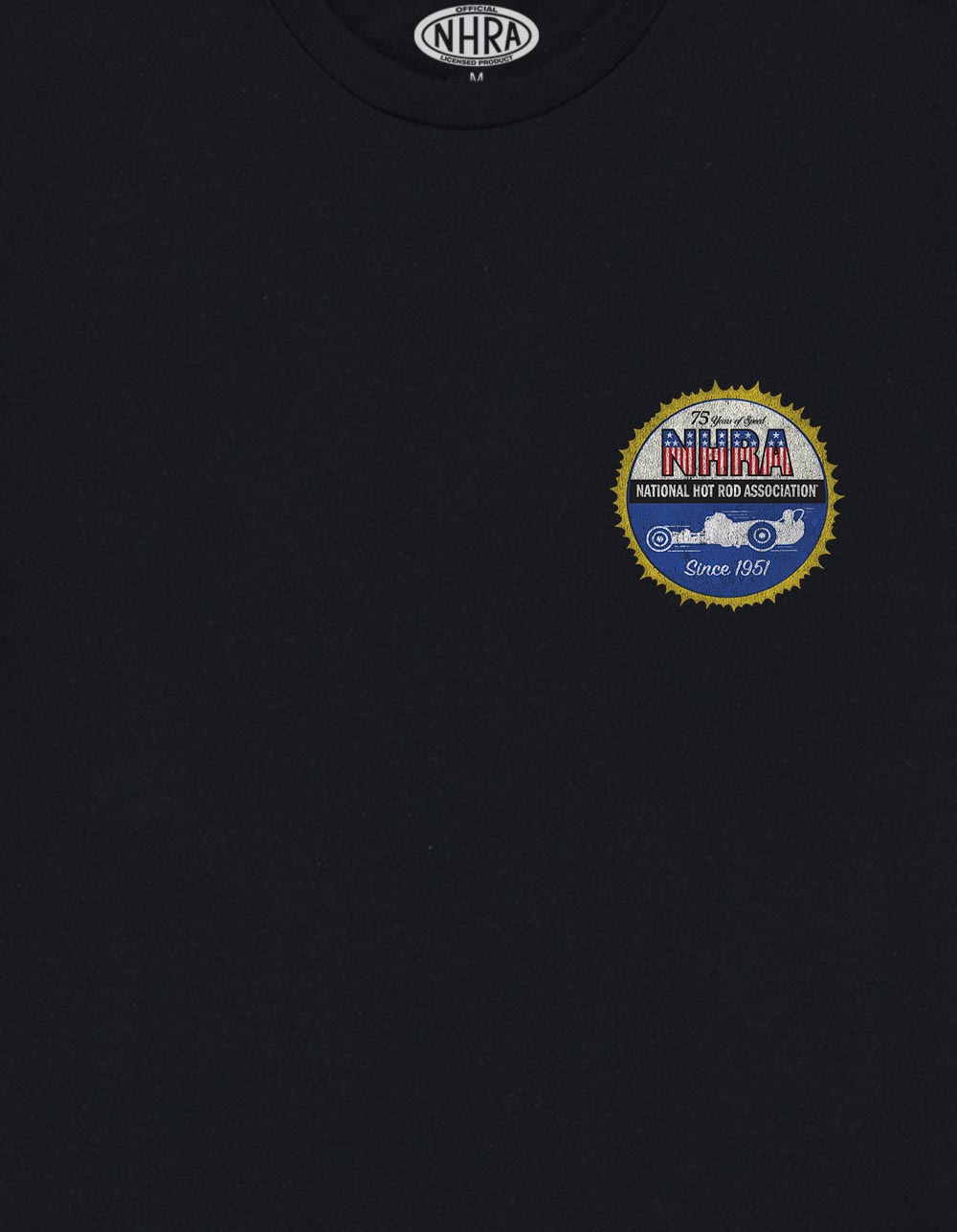 NHRA 75 Years Of Speed Unisex Tee - BLACK