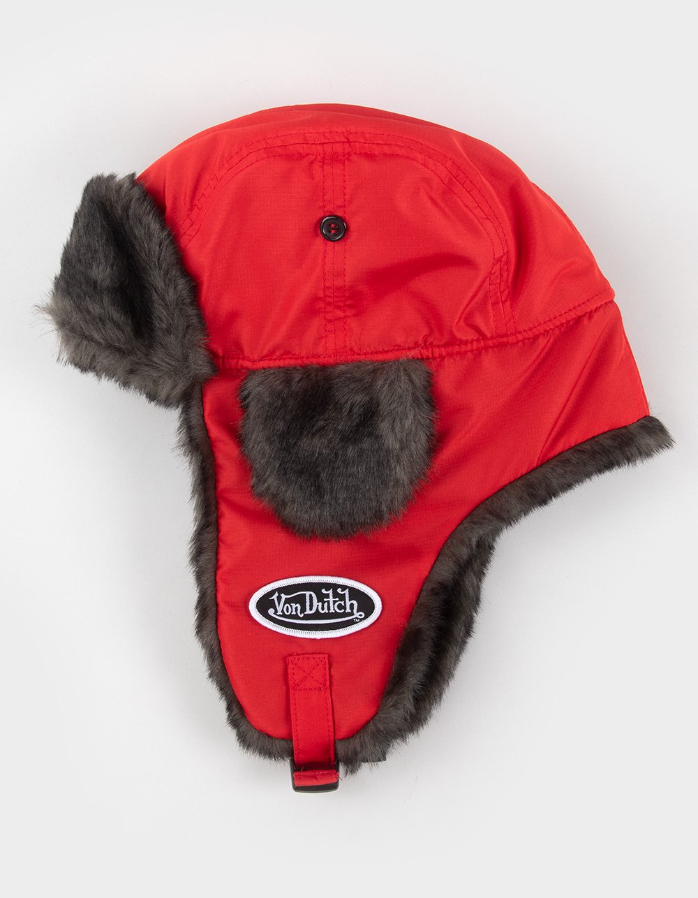Von DUTCH Trapper Hat - RED/BLK