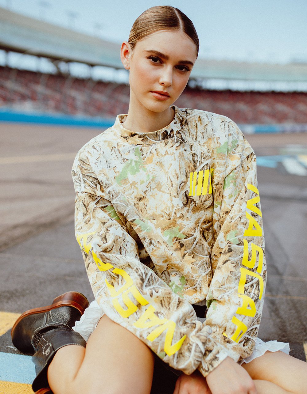 TILLYS x NASCAR Camo Mens Crewneck Sweatshirt