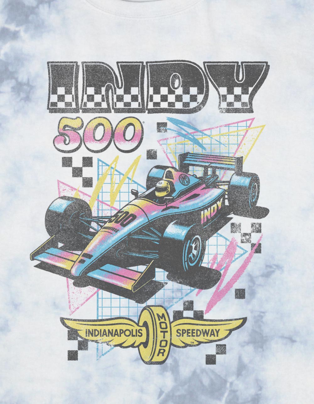 INDY 500 90's Vibe Unisex Tee - WHITE COMBO