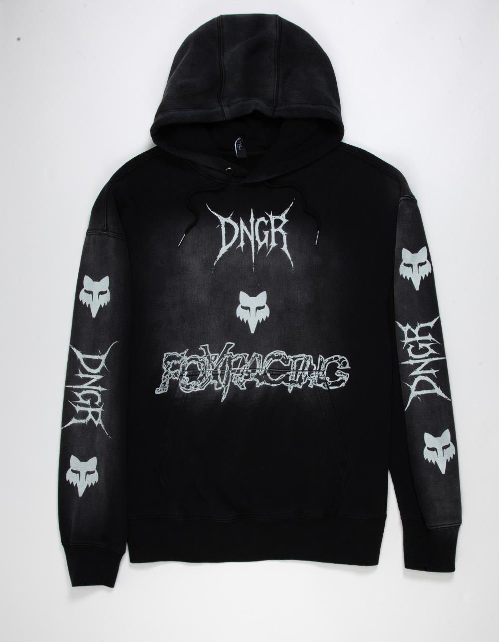 FOX DNGR 195 Mens Hoodie - WASHED BLACK