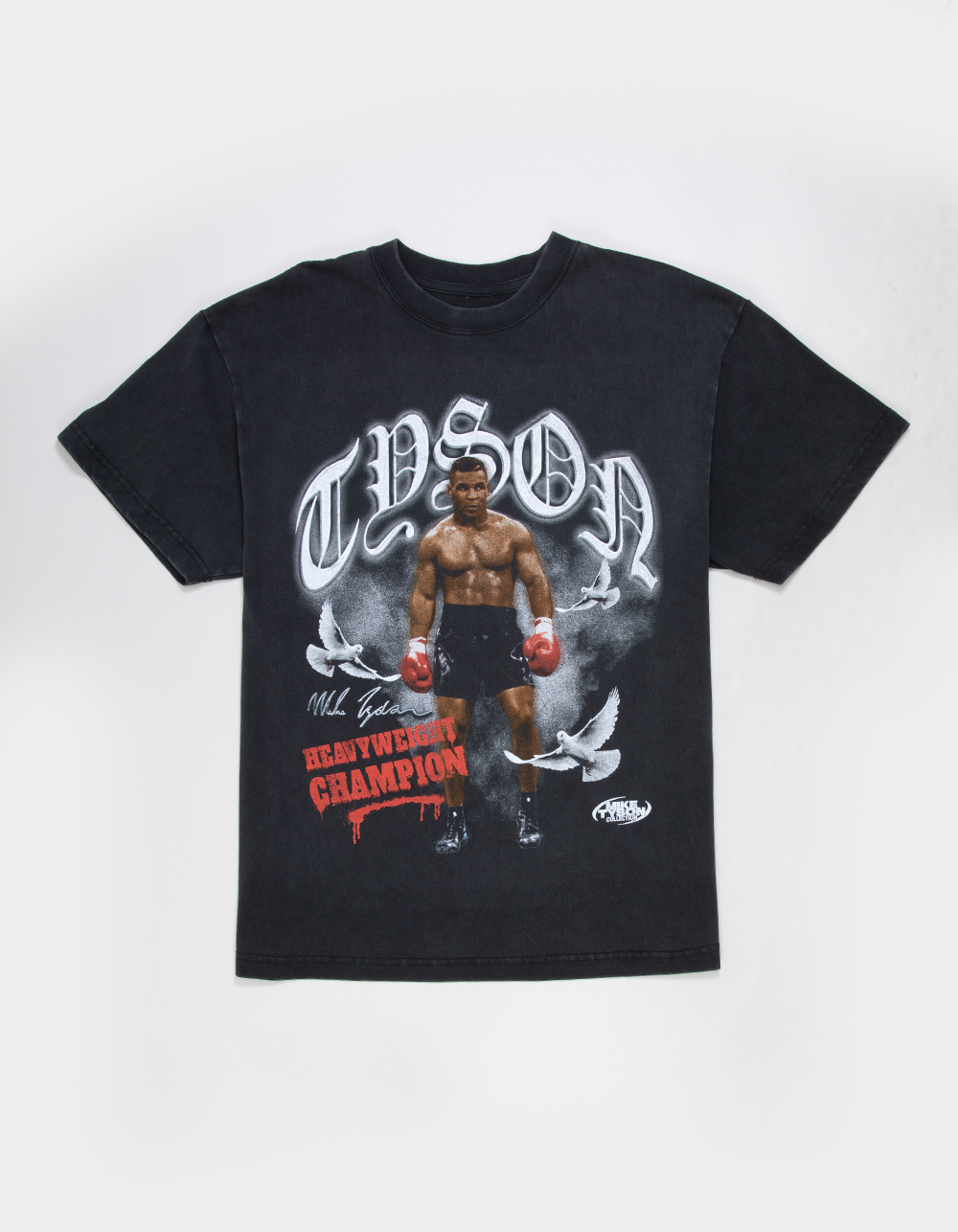 MIKE TYSON Brawler Mens Boxy Tee - WASHED BLACK