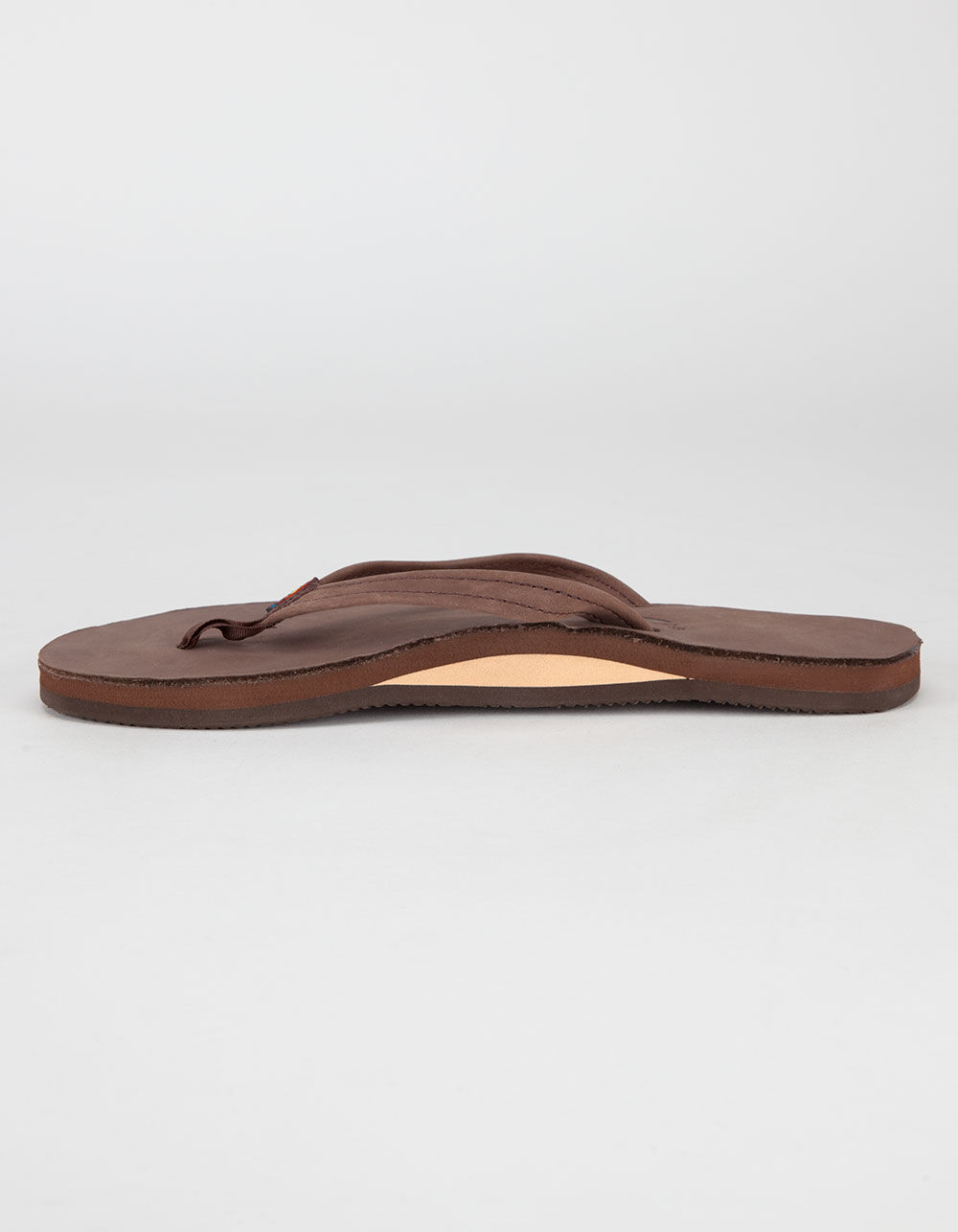 RAINBOW Narrow Strap Womens Sandals - DARK BROWN