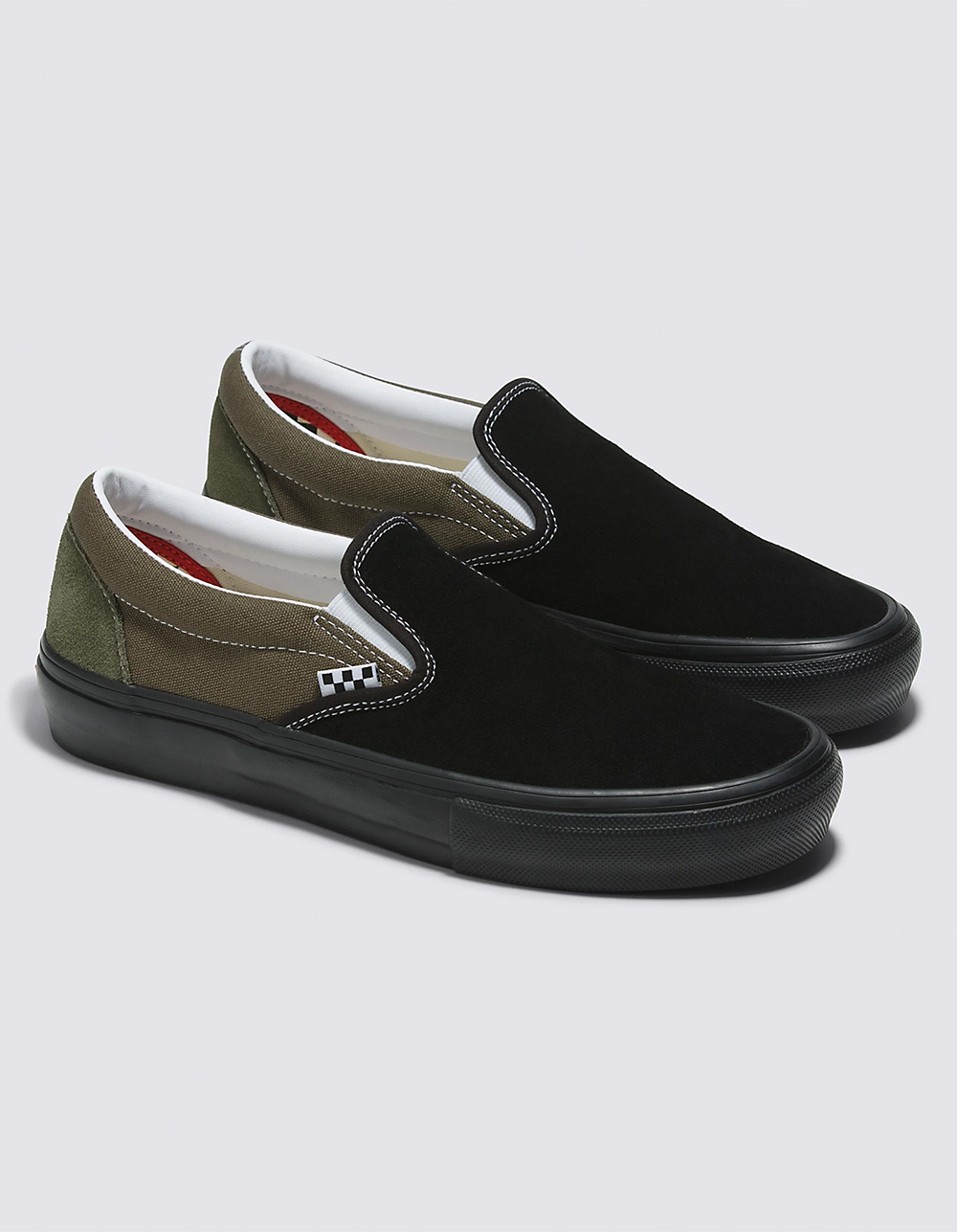 VANS Skate Slip-On Shoes - Black Green | Tillys