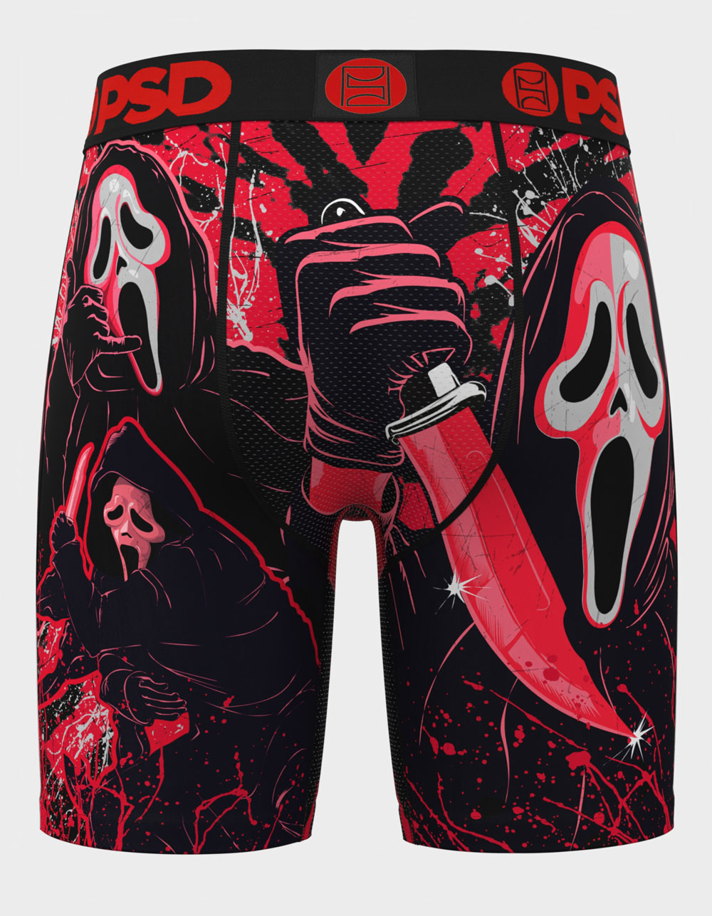 PSD Ghostface Call Me Mens Boxer Briefs - MULTI