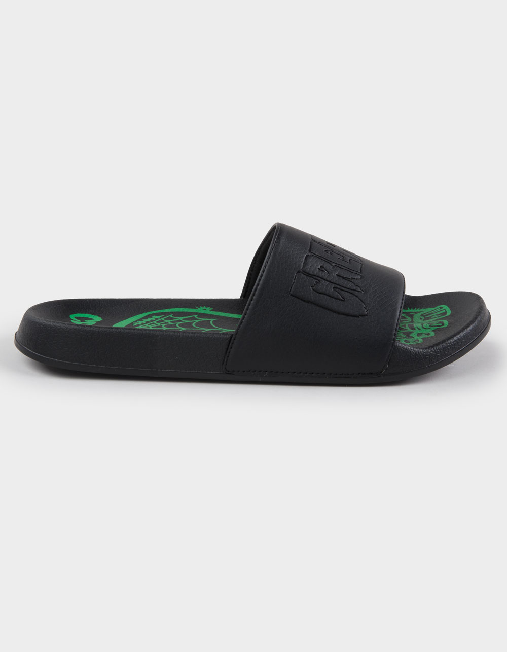 CREATURE Haunted Sea Creature Mens Slide Sandals - Black Green