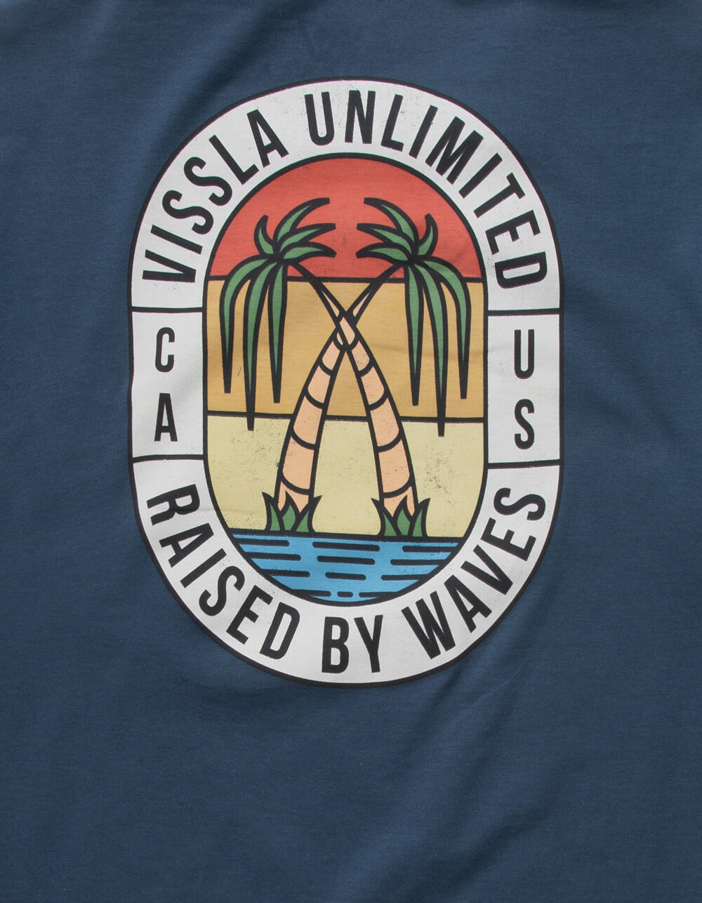 VISSLA Playa Palma Mens Navy Pocket T-Shirt - NAVY | Tillys