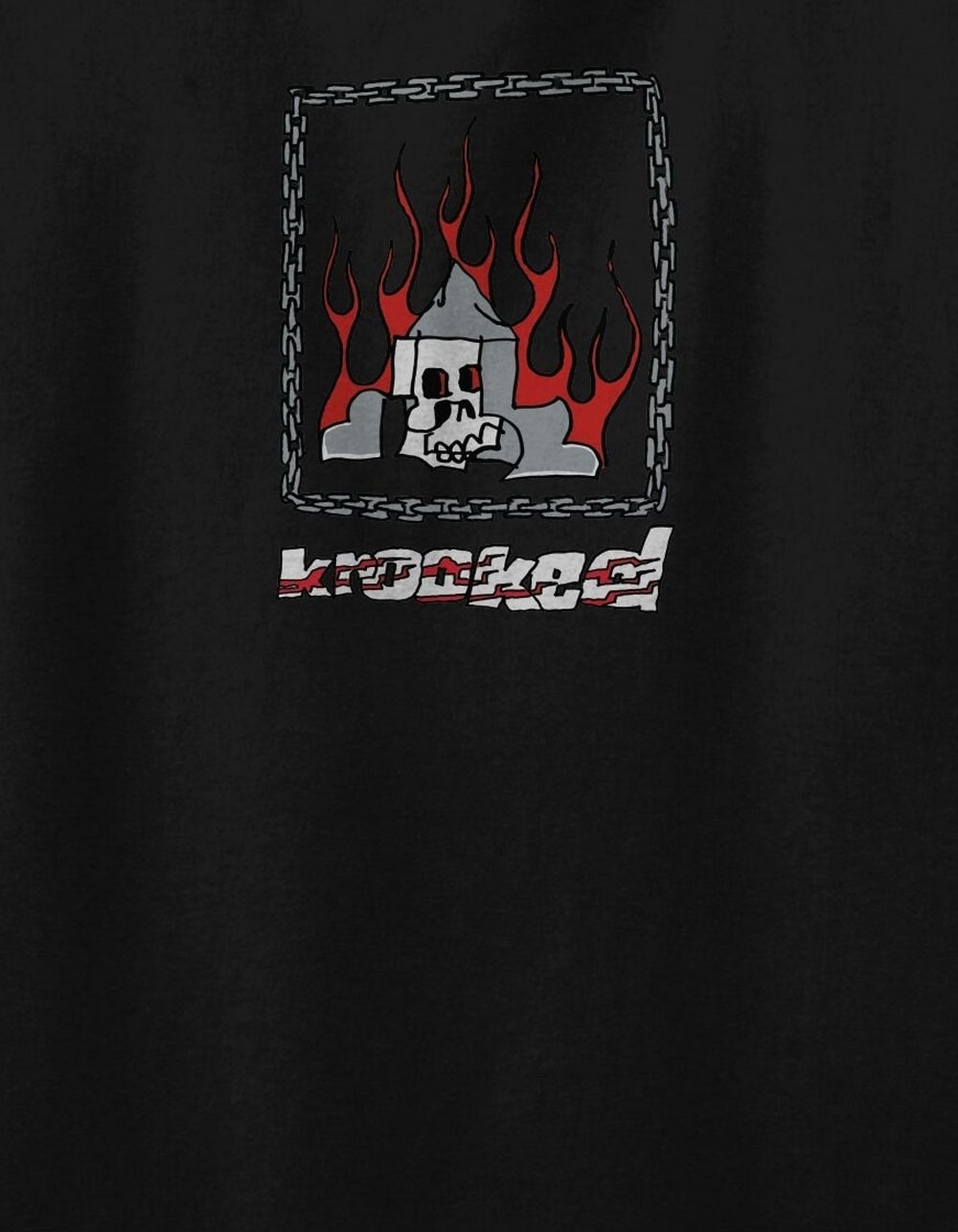 KROOKED Chain Frame Mens Tee - BLACK