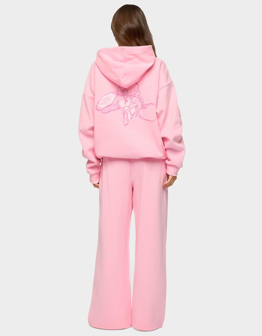 EDIKTED Keychain Cutie Hoodie - PINK