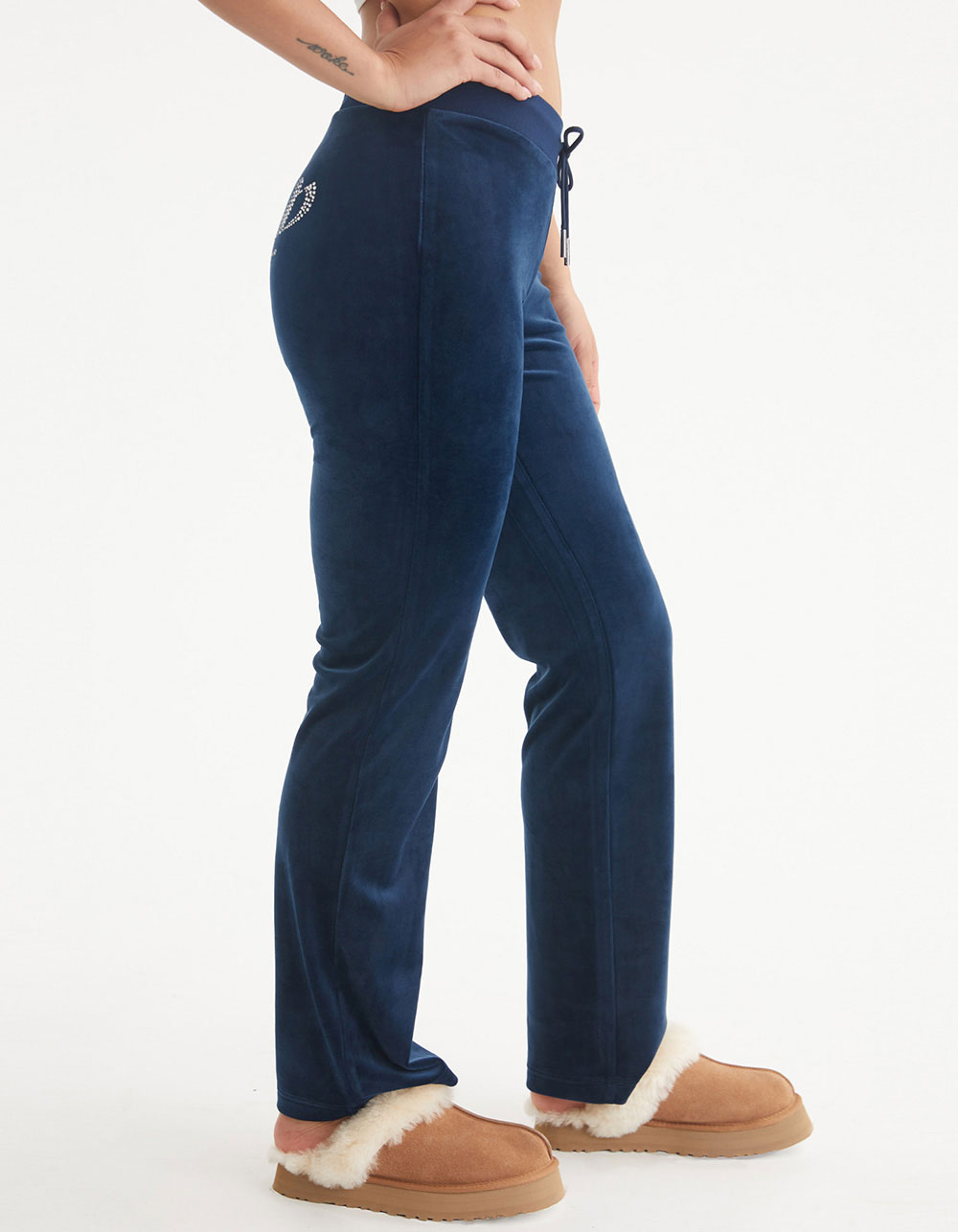 JUICY COUTURE OG Bling Womens Track Pants - NAVY