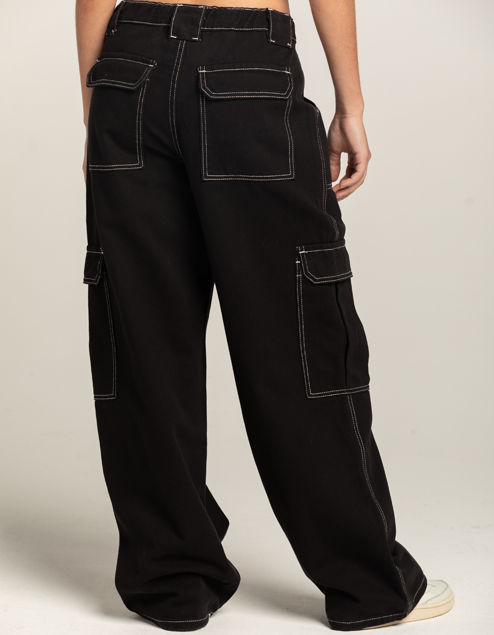 RSQ Womens Baggy Cargo Pants - BLACK