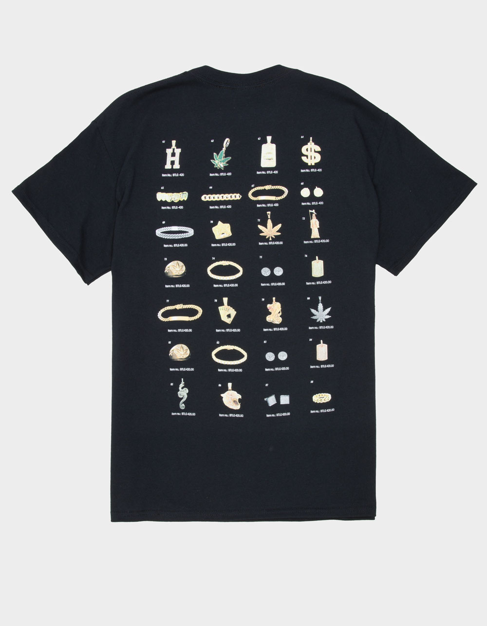 HUF Jewelry Mens Tee - BLACK