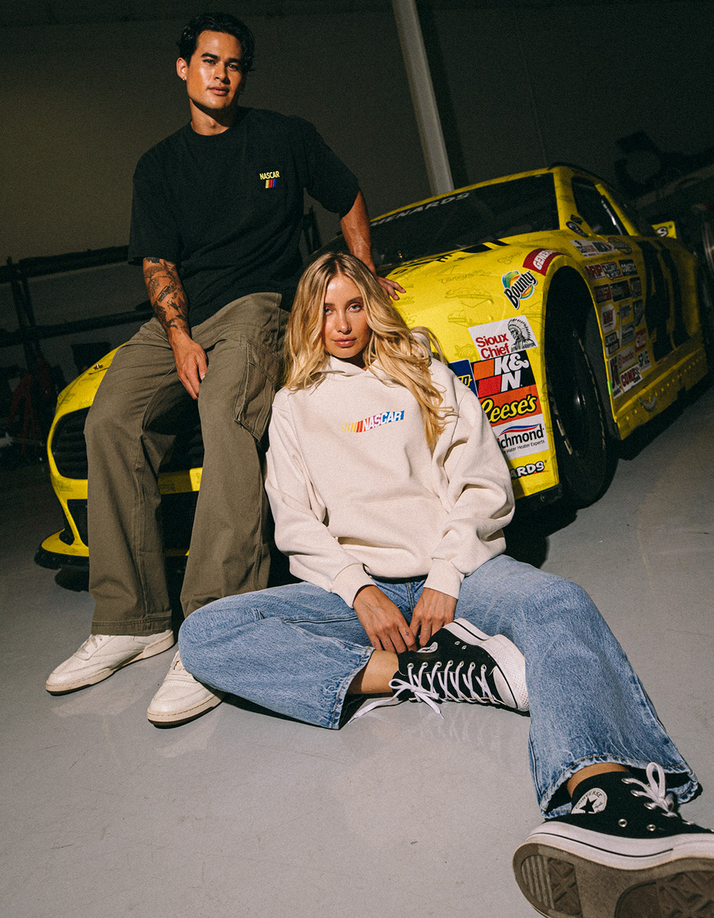 TILLYS x NASCAR Since 1948 Mens Hoodie - CREAM