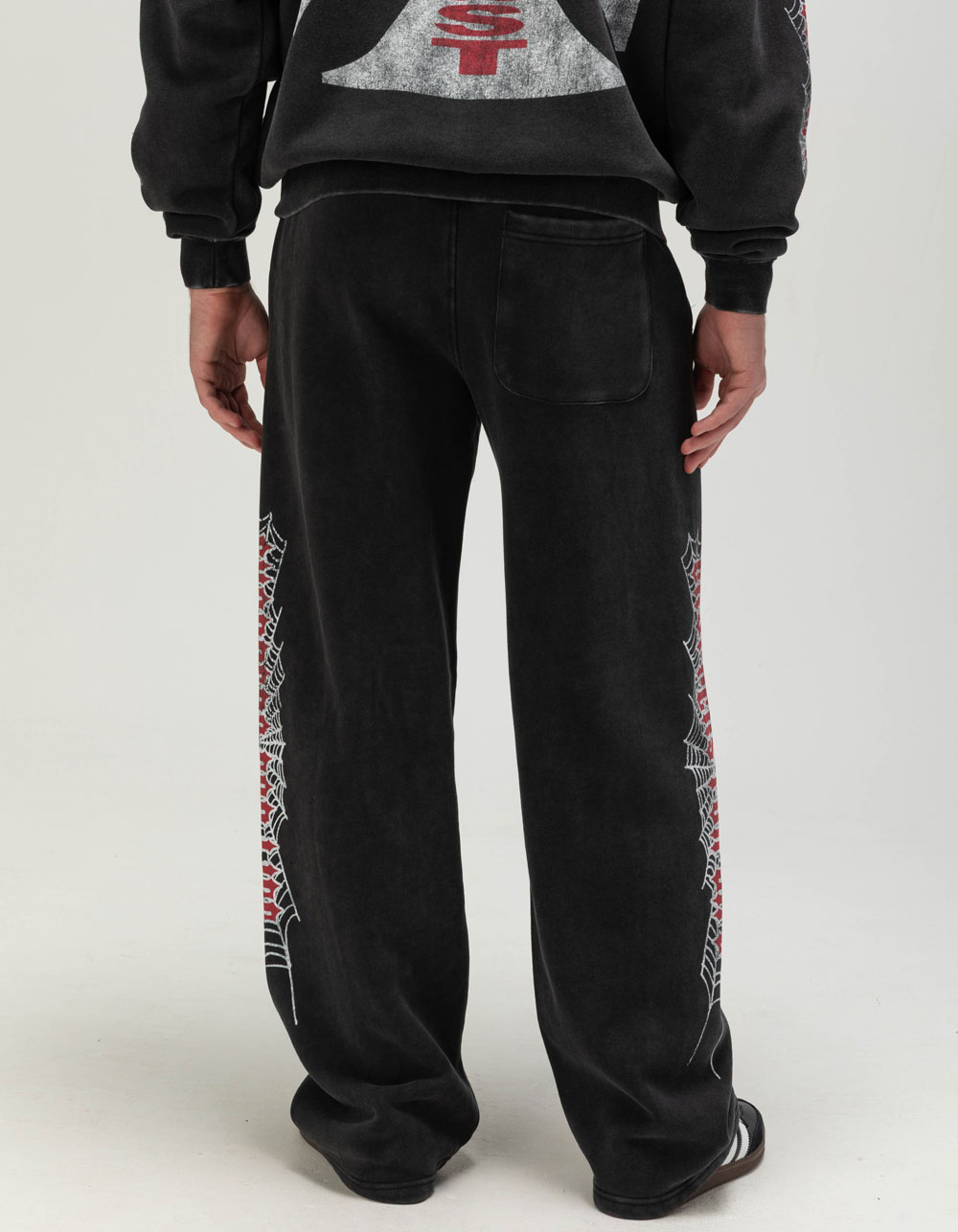 WEST COAST CHOPPERS Crawler Mens Sweatpants - WASHED BLACK