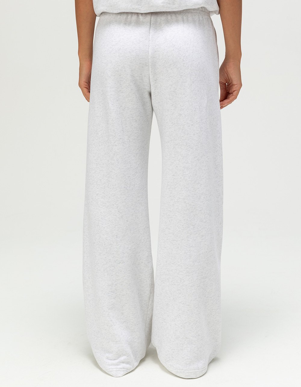 NIKE Sportswear Club Fleece Womens Wide Leg Pants - LIGHT GRAY