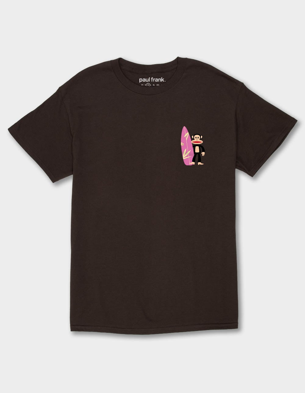 PAUL FRANK Surf Club Unisex Tee - CHOCOLATE