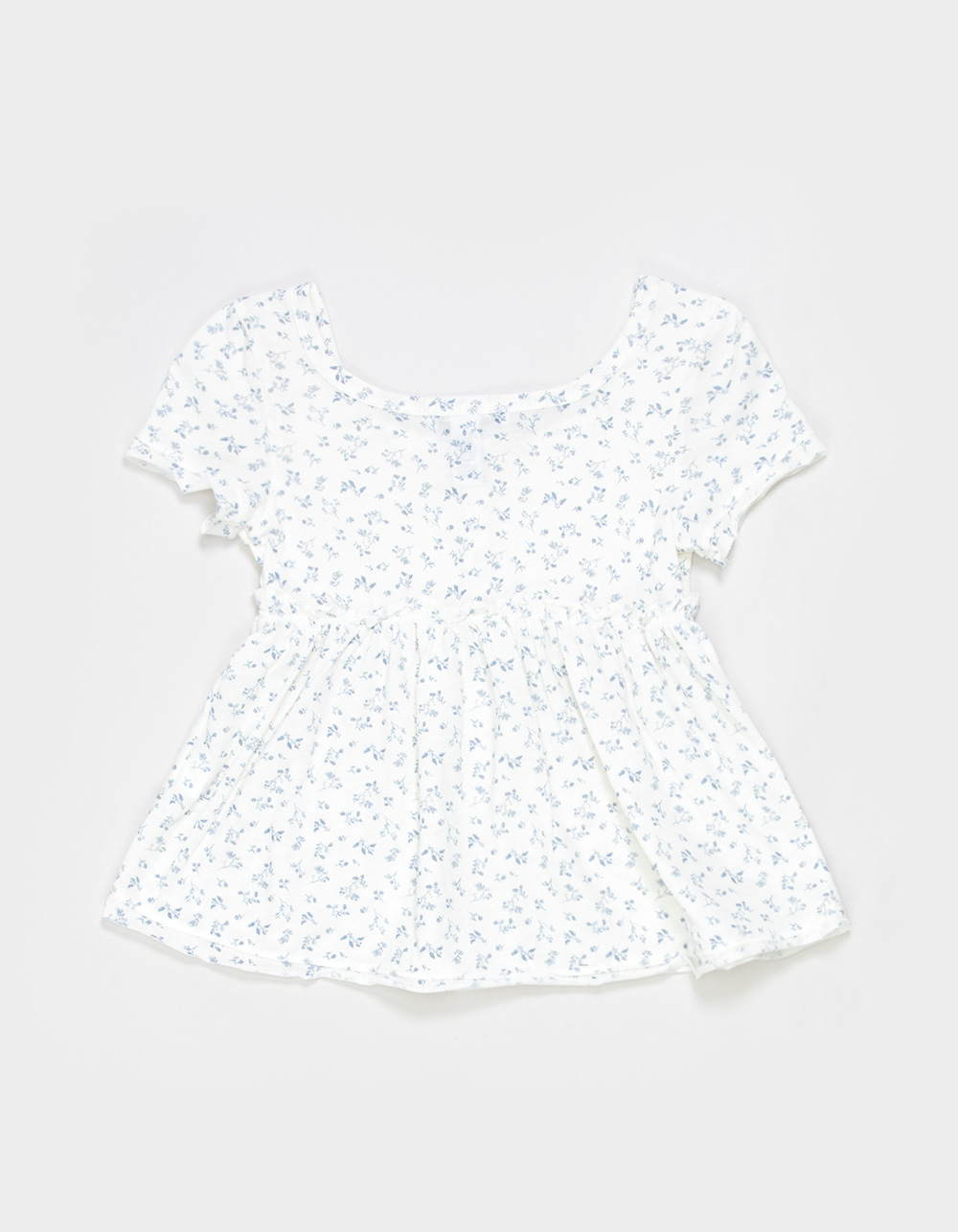 RSQ Girls Floral Babydoll Top - Cream Combo