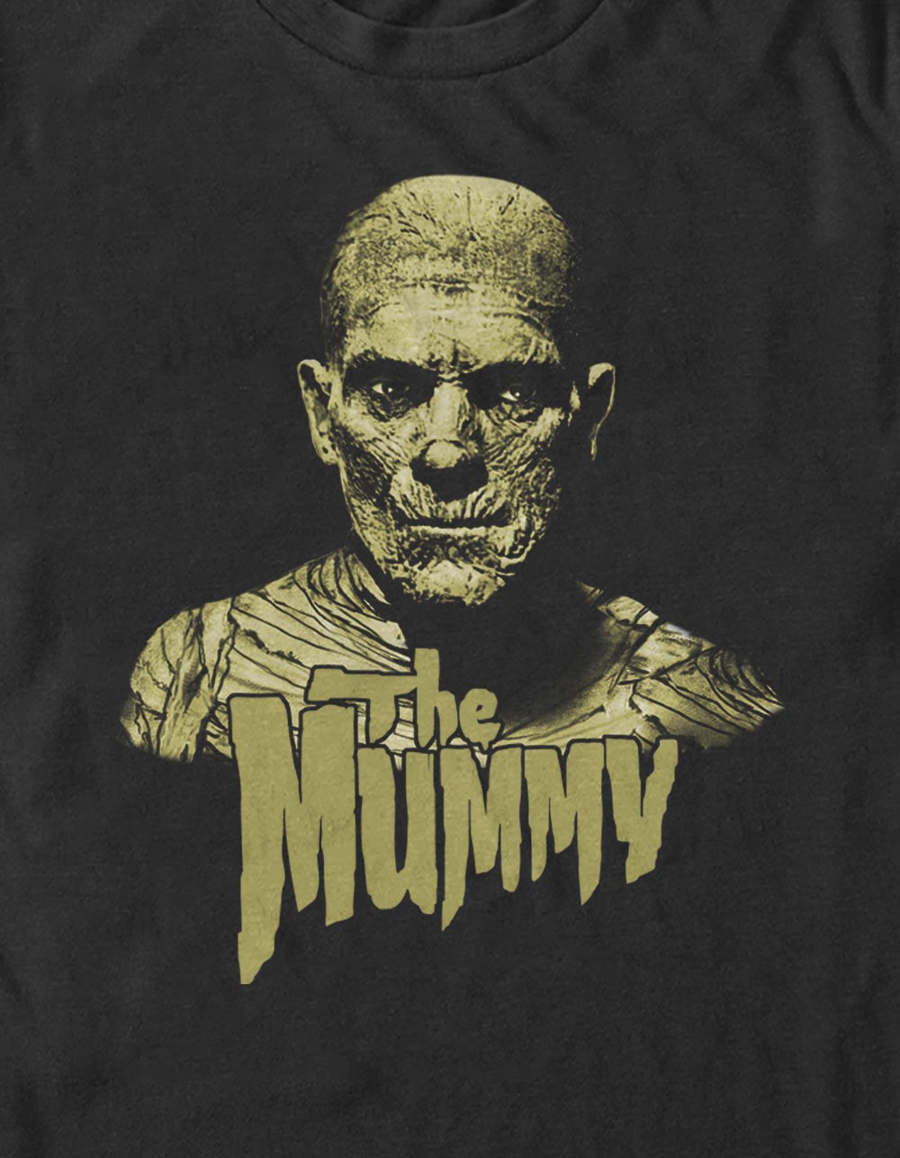 UNIVERSAL MONSTERS The Mummy Logo Unisex Tee - BLACK