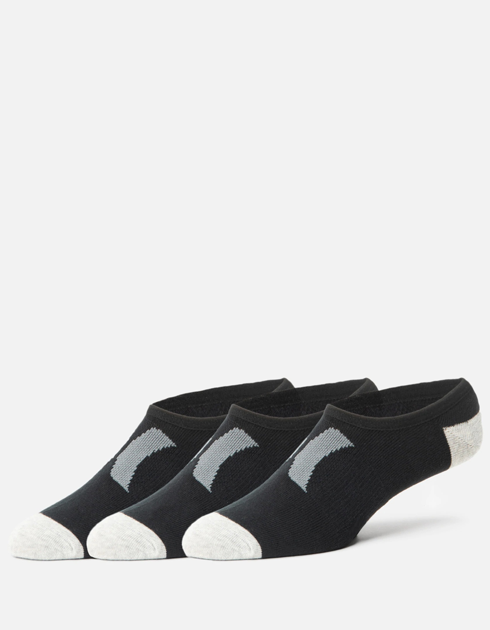 HURLEY 3 Pack No Show Mens Liner Socks BLACK COMBO Tillys