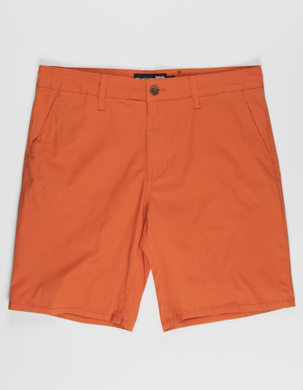 RSQ Mid Length Mens Burnt Orange Chino Shorts BURNT ORANGE Tillys