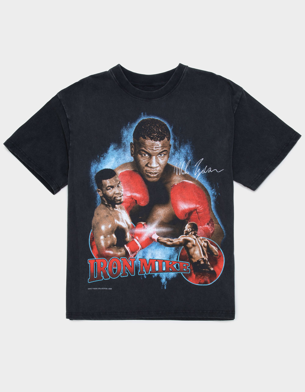 MIKE TYSON Reign Mens Boxy Tee - WASHED BLACK