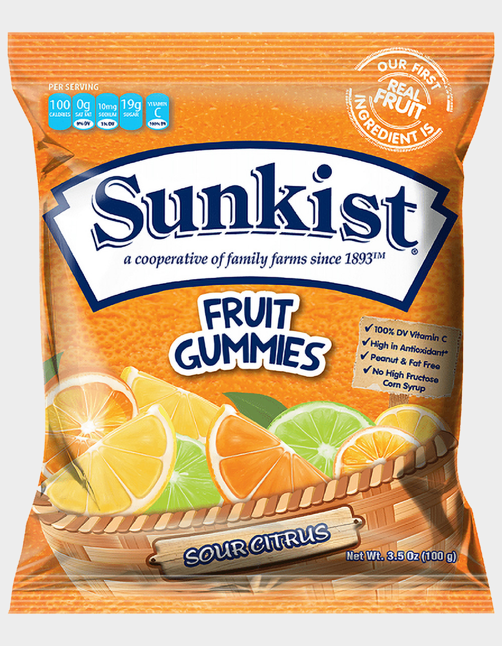 SUNKIST Sour Citrus Gummies SOUR CITRUS Tillys