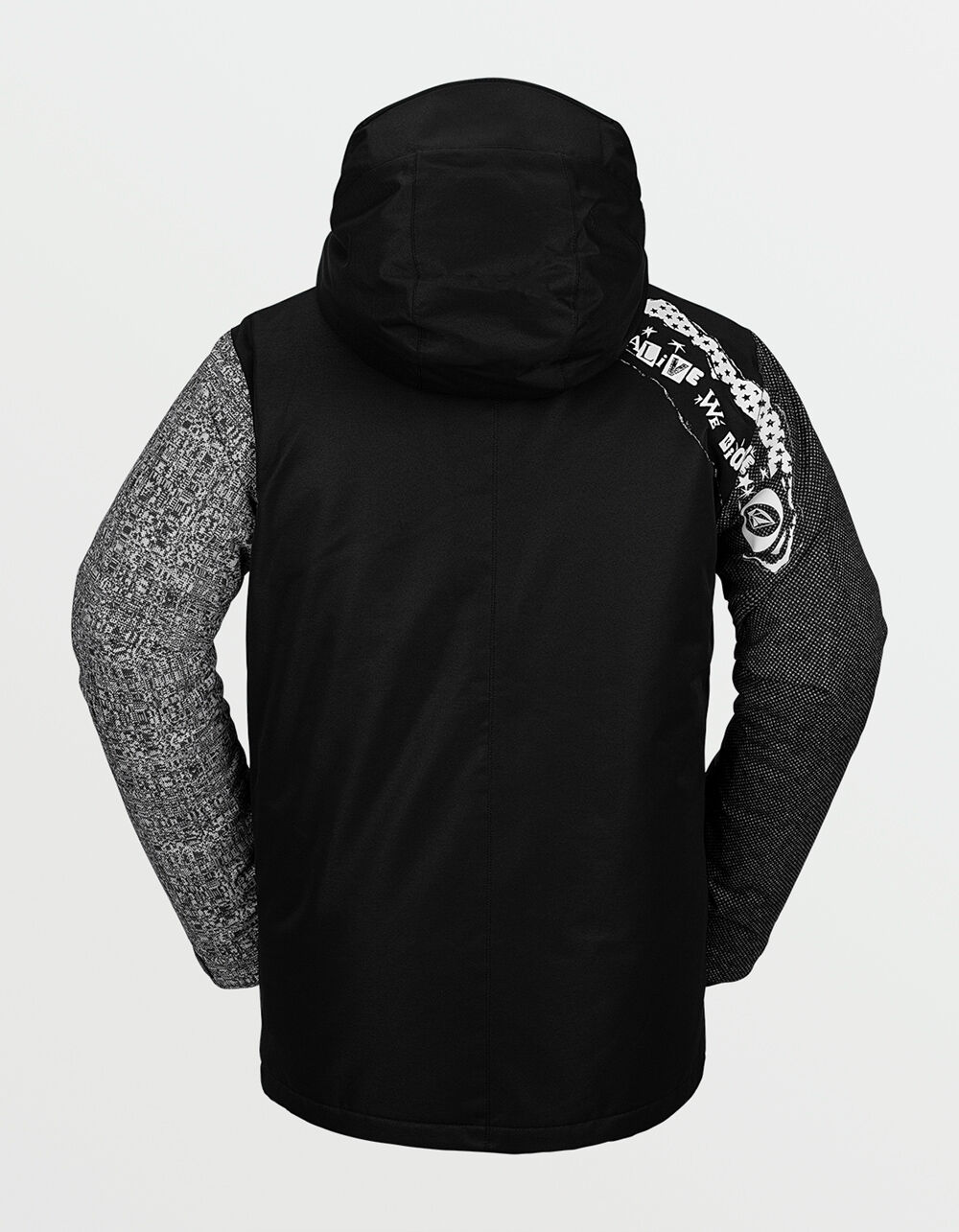 17Forty Insulated Mens Black & Gray Snow Jacket BLACK/GRAY