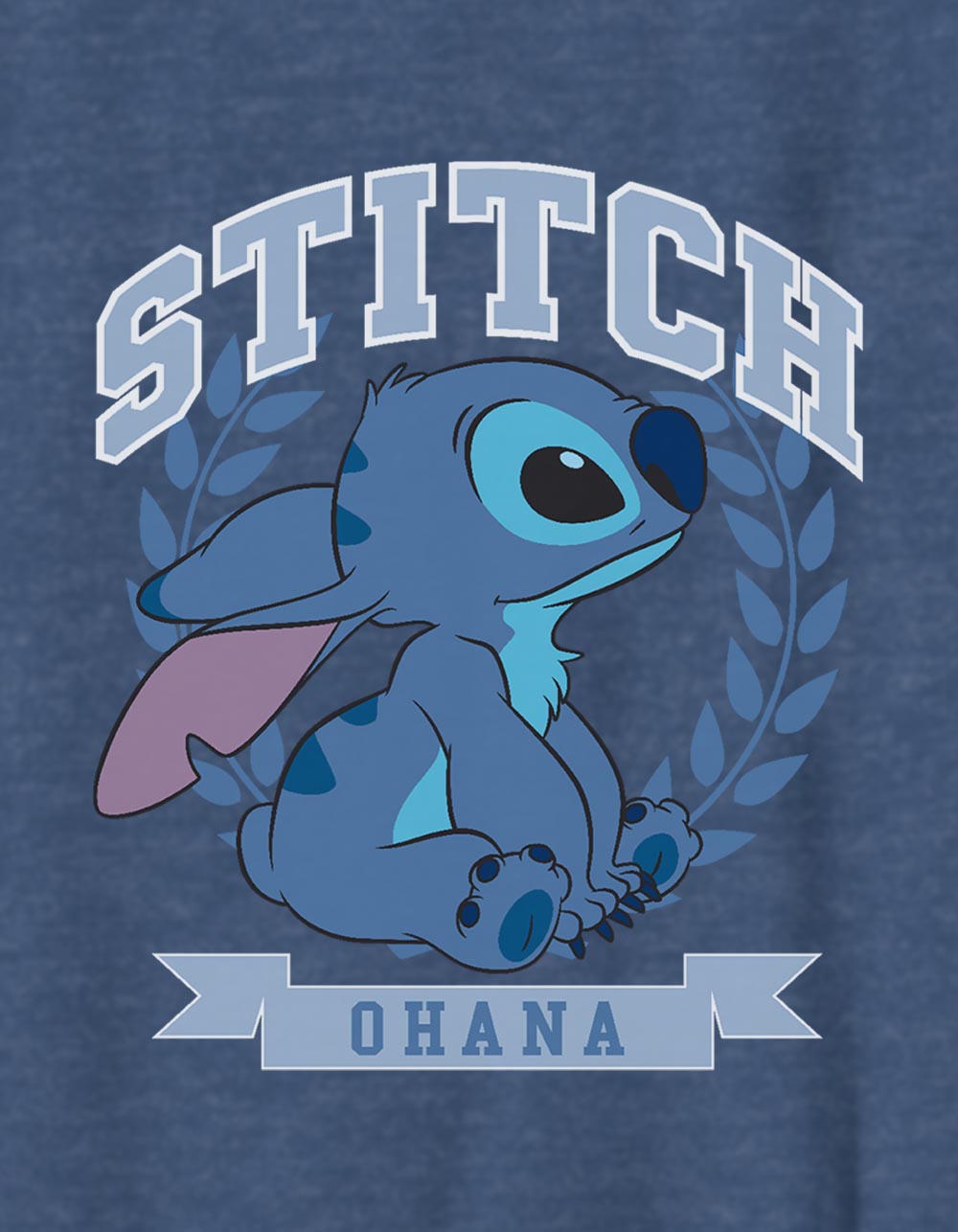 LILO & STITCH Ohana Collegiate Unisex Kids Tee - HEATHER NAVY