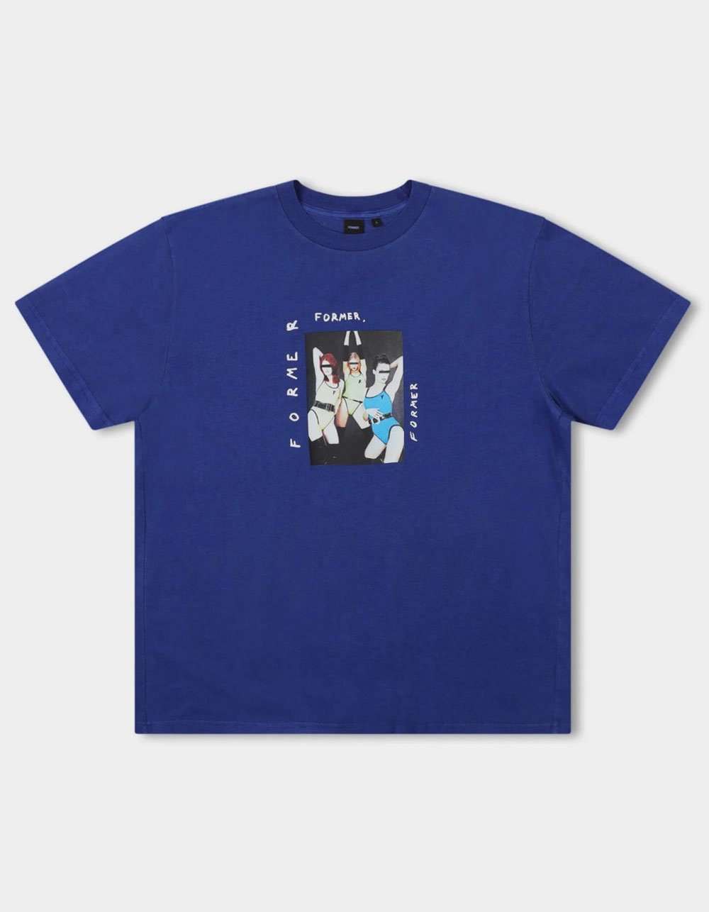 FORMER Girl Band Mens Tee - INDIGO